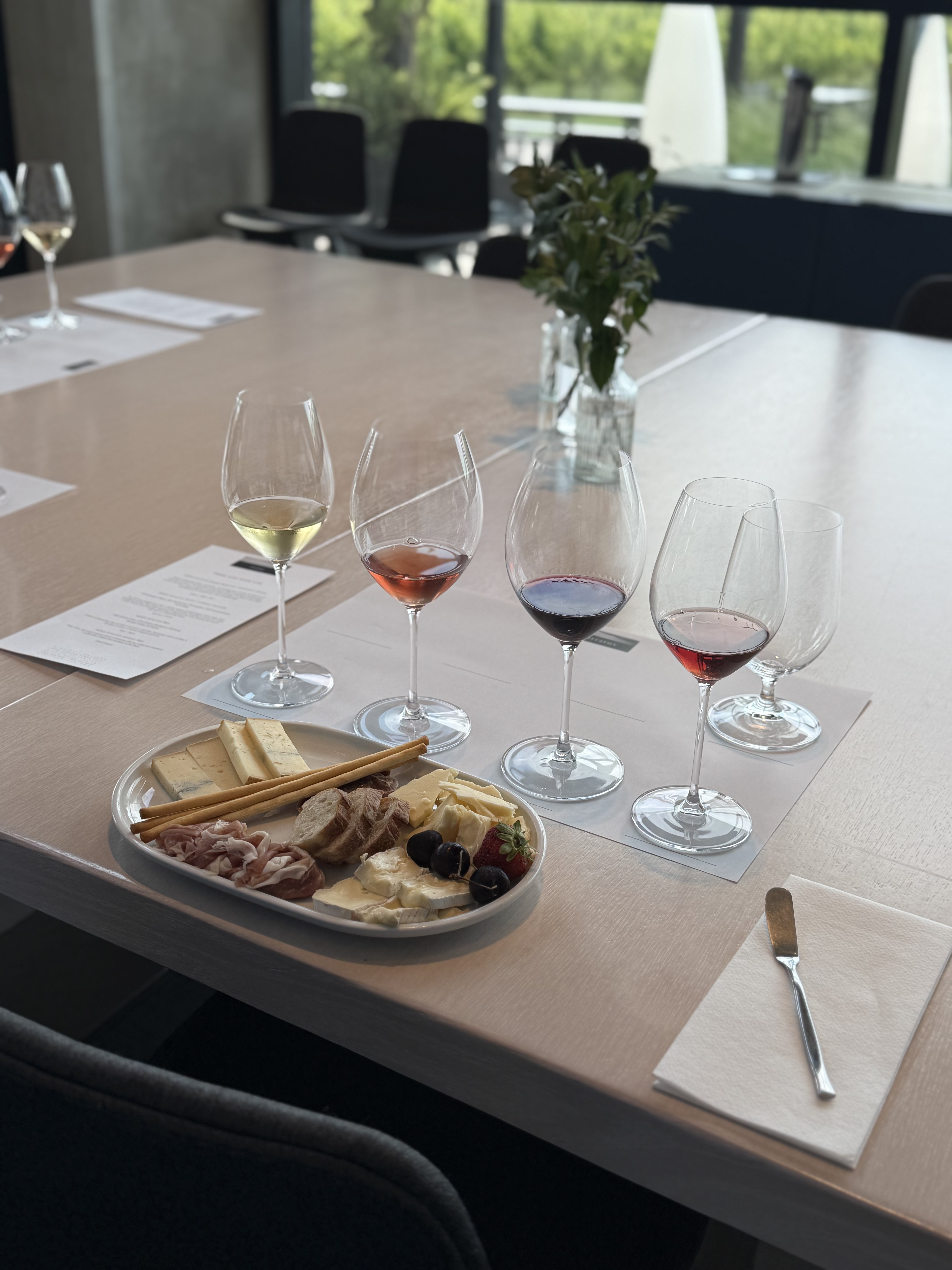 Private winery tasting flight