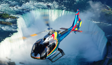 Helicopter tour above Niagara Falls